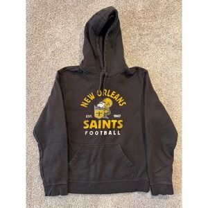 New Orleans Saints Hoodie Mens M Black NFL Fanatics Football Graphic Pullover
